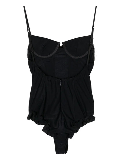 Bustier-Style Beaded Bodysuit
