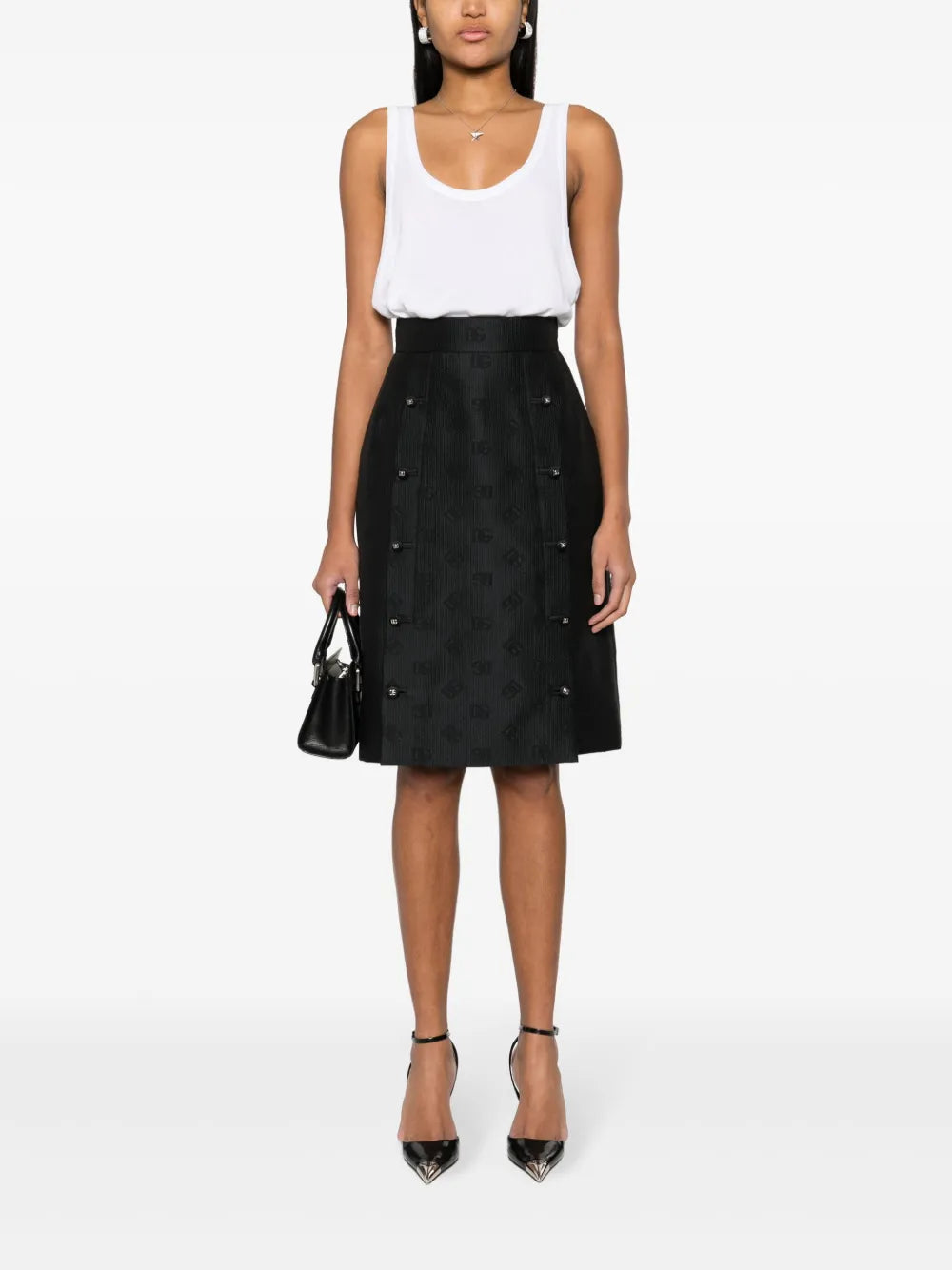 Jacquard-Logo Skirt