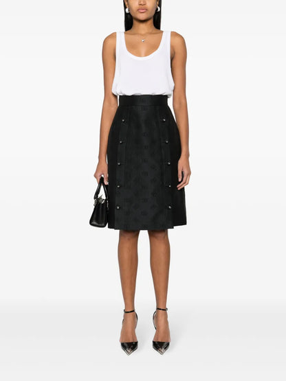 Jacquard-Logo Skirt