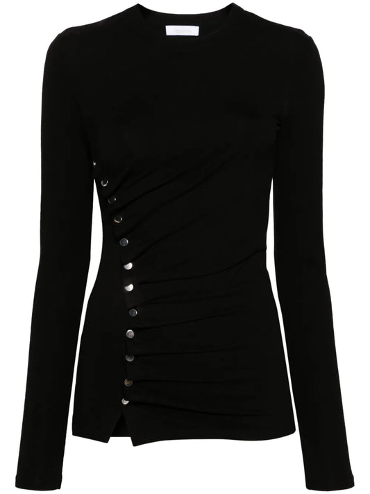 Asymmetric Studded T-Shirt