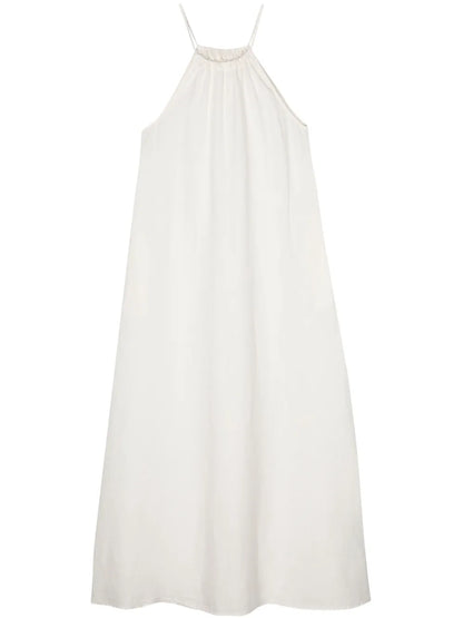 Halterneck Linen Maxi Dress
