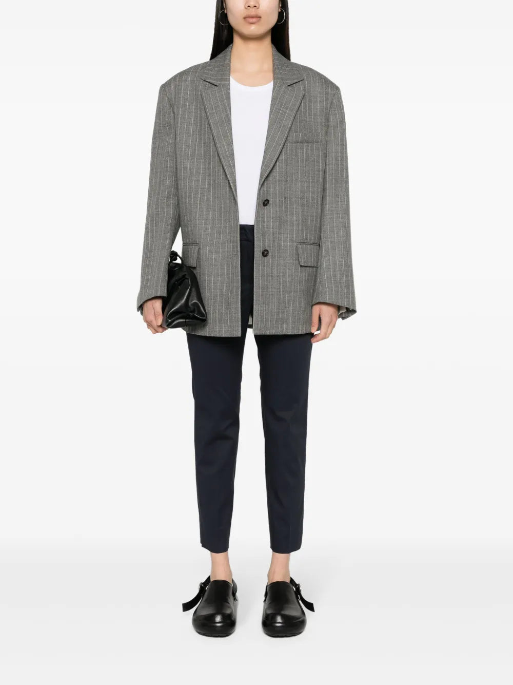 Slim-Fit Cotton Trousers