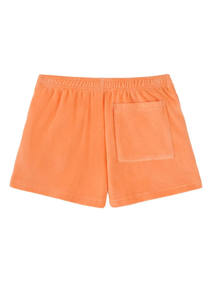 Italic Logo Cotton Track Shorts