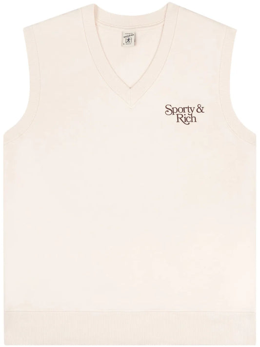 Bardot Logo-Print Cotton Vest