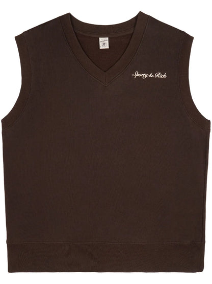 Syracuse Embroidered Cotton Vest
