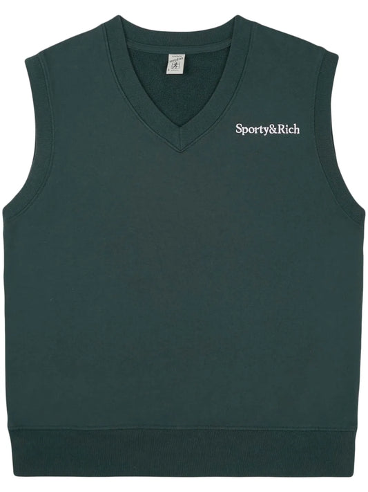 Serif Logo Cotton Vest