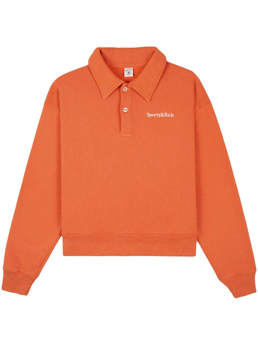 Serif Cotton Polo Top