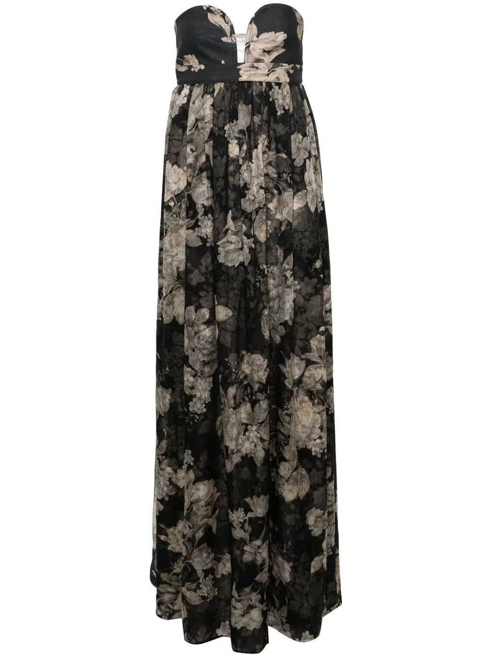 Floral Bustier Maxi Dress