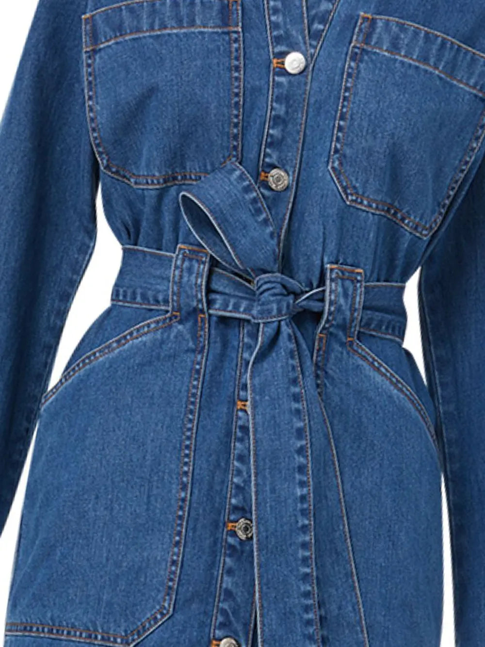 Evelyn Chambray Dress