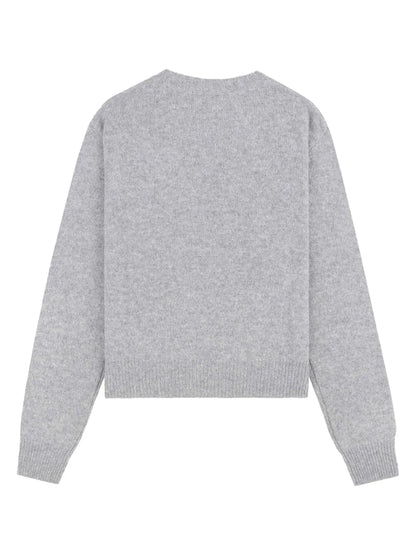 Logo-Embroidered Cashmere Jumper