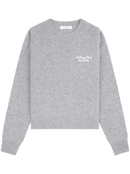 Logo-Embroidered Cashmere Jumper