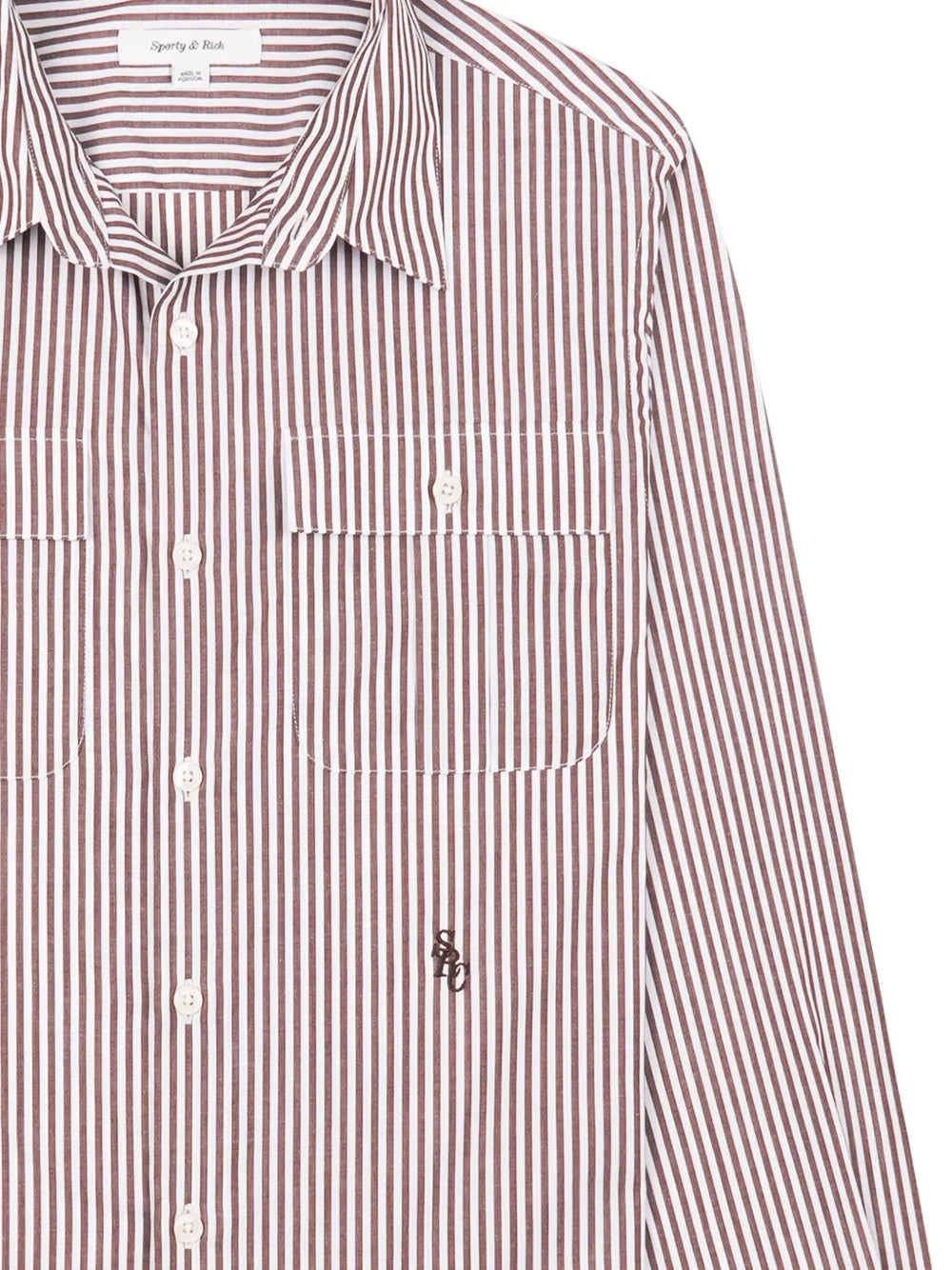 Src Utility Stripe-Print Cotton Shirt