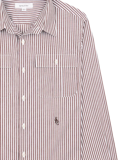 Src Utility Stripe-Print Cotton Shirt