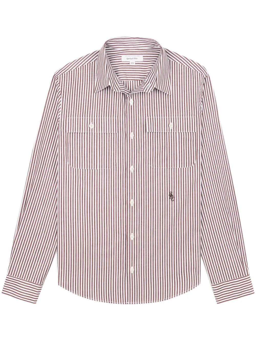 Src Utility Stripe-Print Cotton Shirt