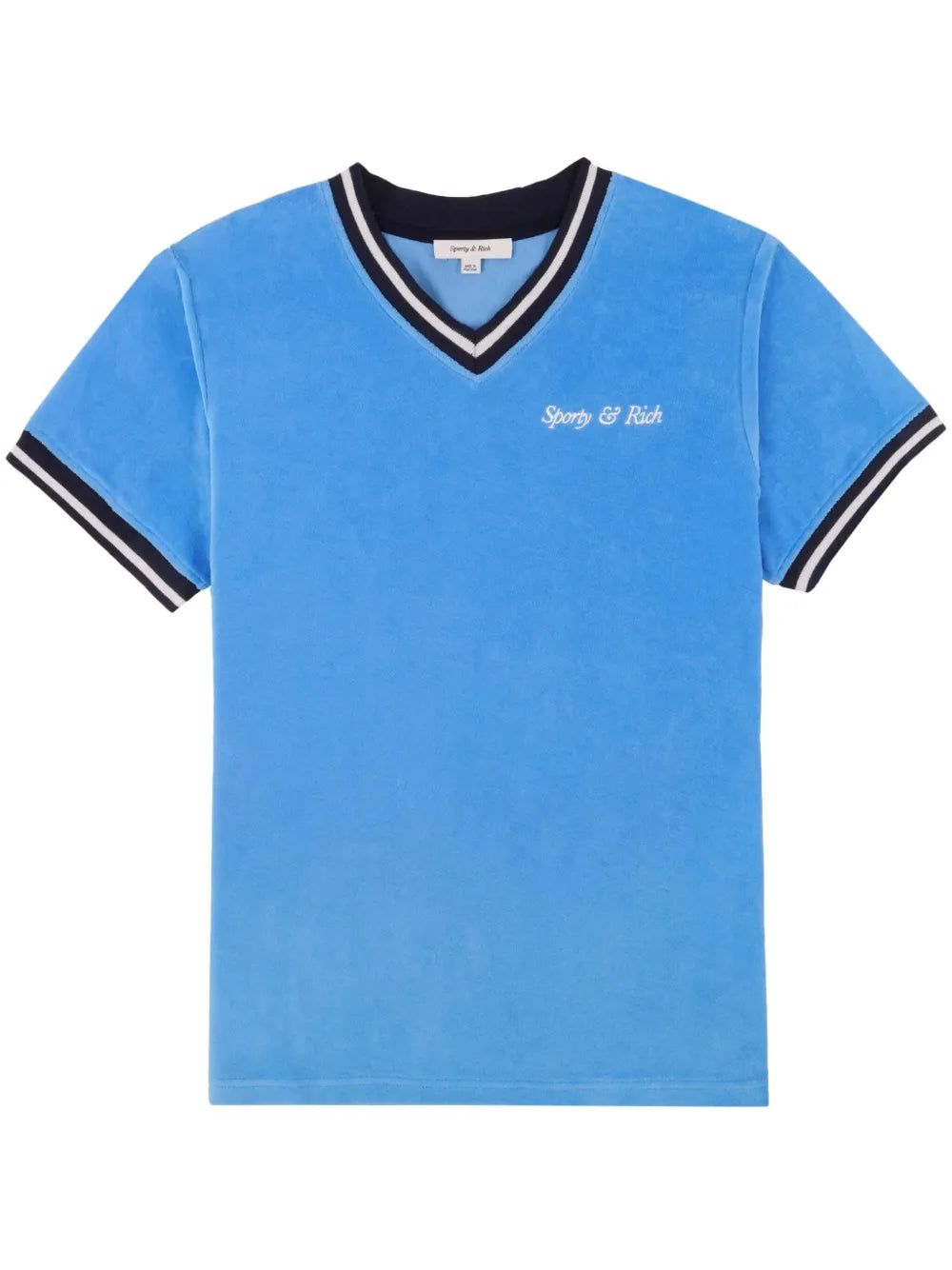 Logo-Embroidered V-Neck T-Shirt