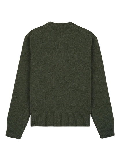 Logo-Embroidered Wool Jumper
