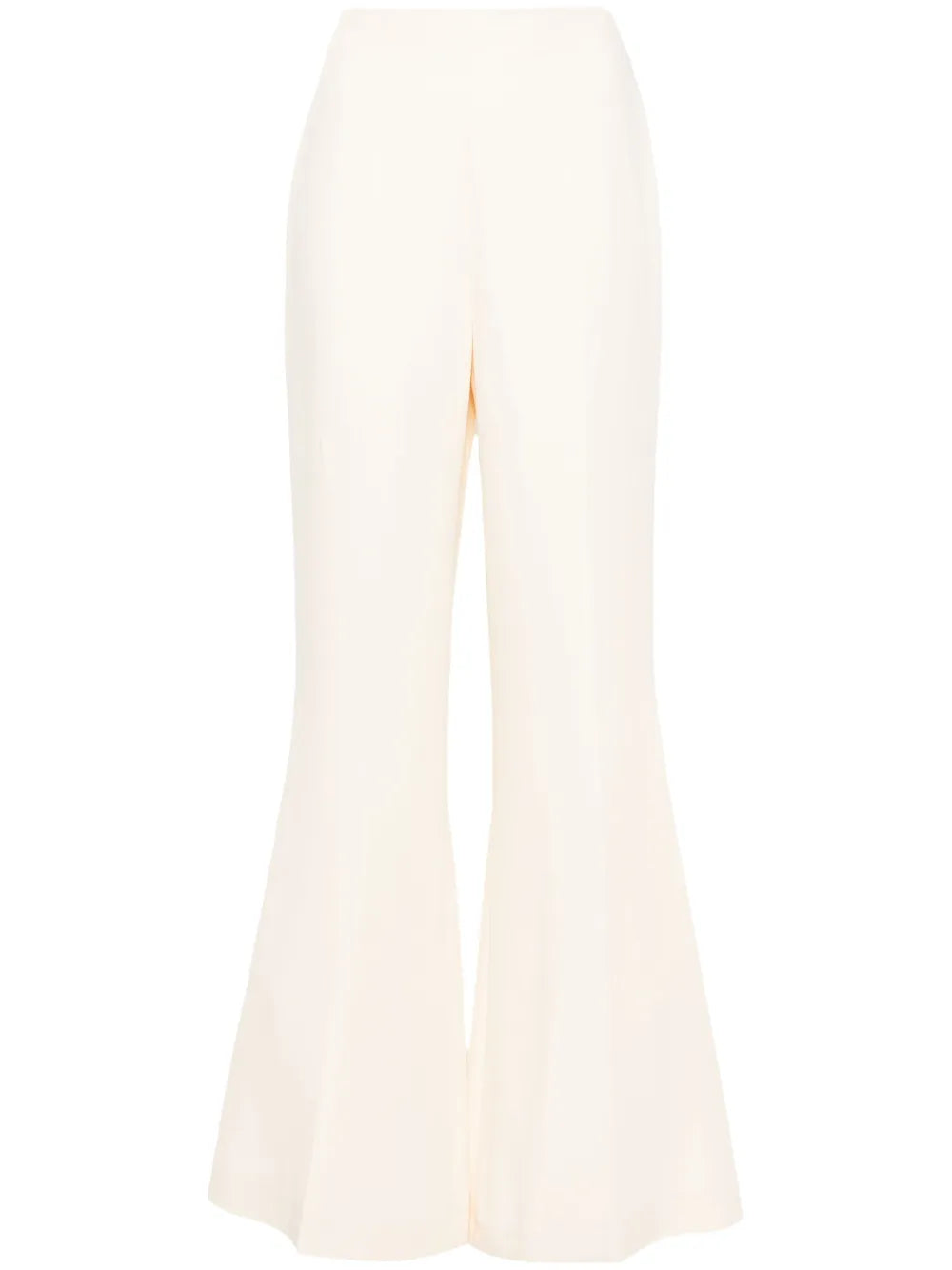 Pressed-Crease Flared Trousers