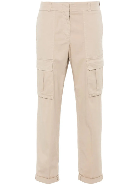 Cropped Cargo Trousers