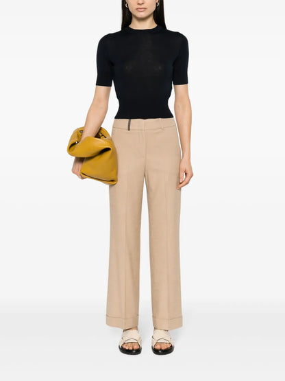 Straight-Leg Trousers