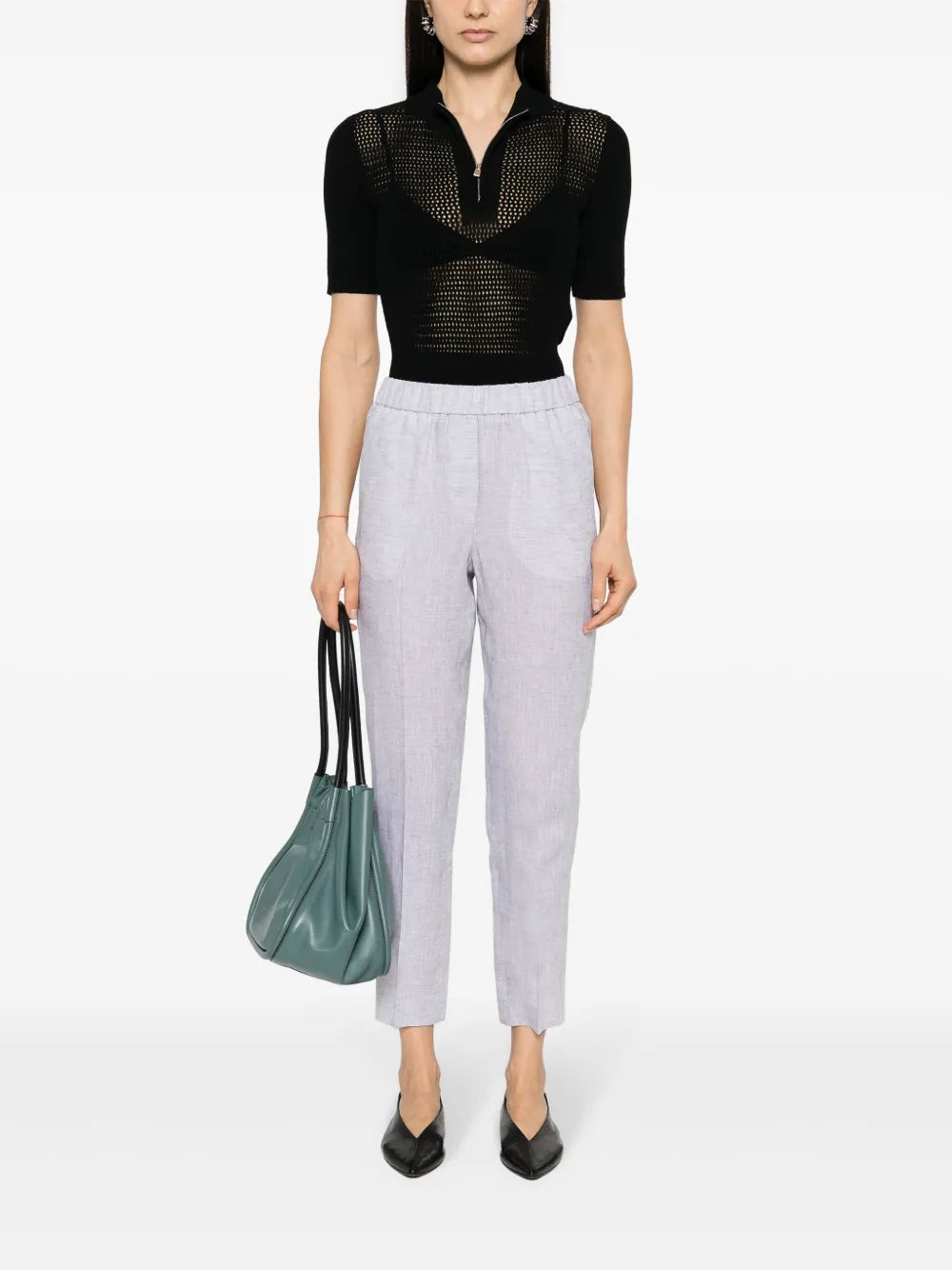 Cropped Linen Trousers