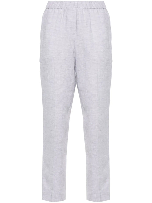 Cropped Linen Trousers