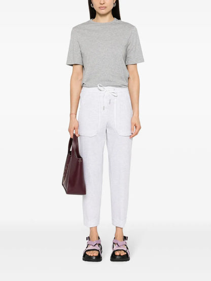 Mélange-Effect Track Pants