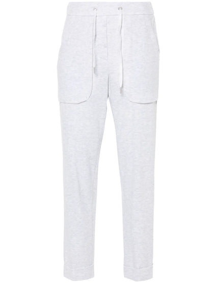 Mélange-Effect Track Pants