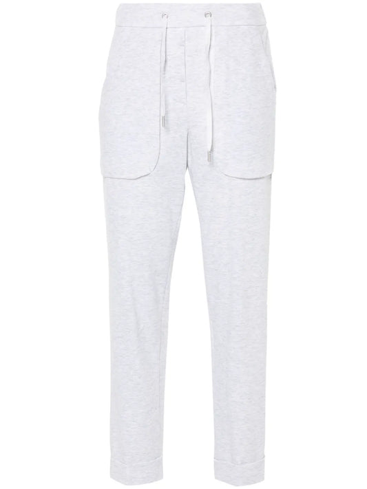 Mélange-Effect Track Pants