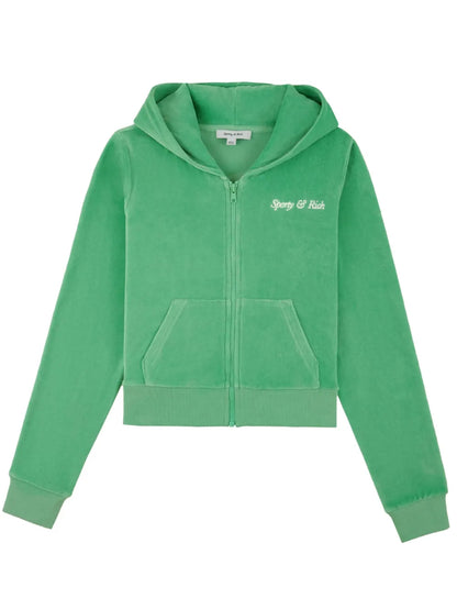 Italic Logo Cotton Hoodie