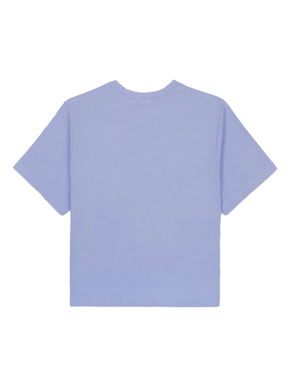 Italic Logo Cropped Cotton T-Shirt