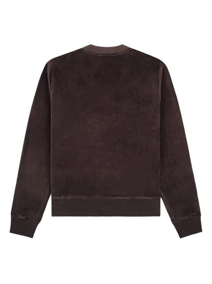 Crown Cotton Velour Sweatshirt