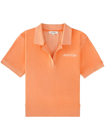 Italic Logo Cotton Polo