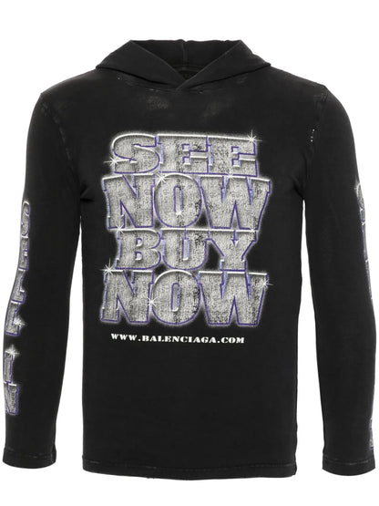 Snbn Hooded Long-Sleeve T-Shirt
