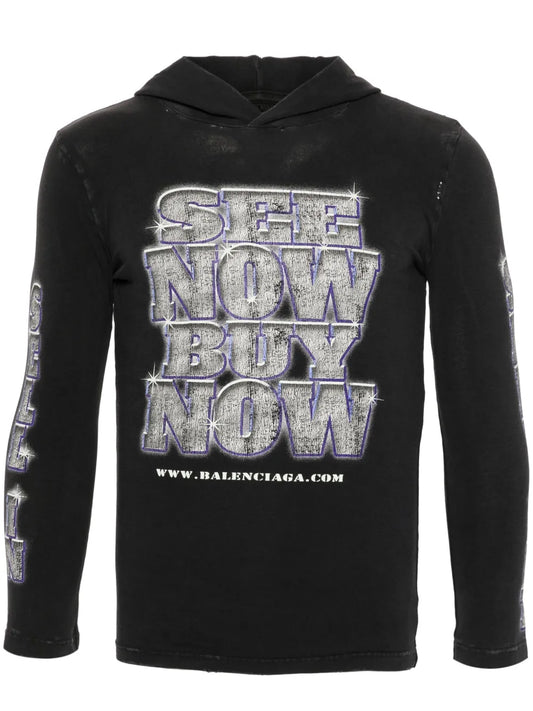 Snbn Hooded Long-Sleeve T-Shirt