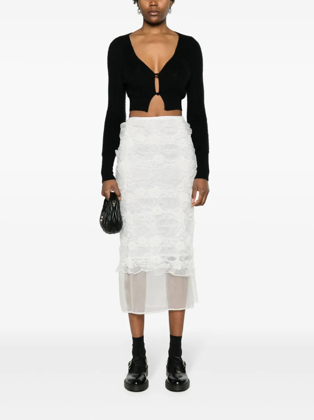 Glenda Organza Midi Skirt