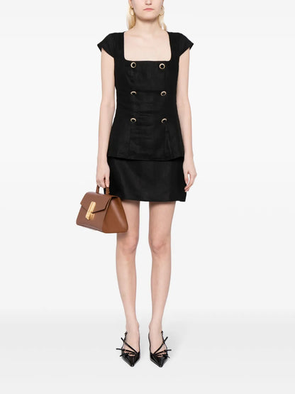 Veranda Linen Miniskirt