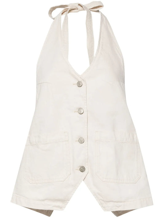 Brittany Denim Halter Top