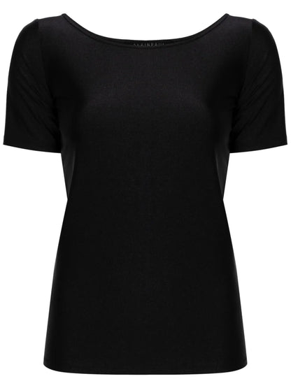 Logo-Embroidered Boat-Neck T-Shirt