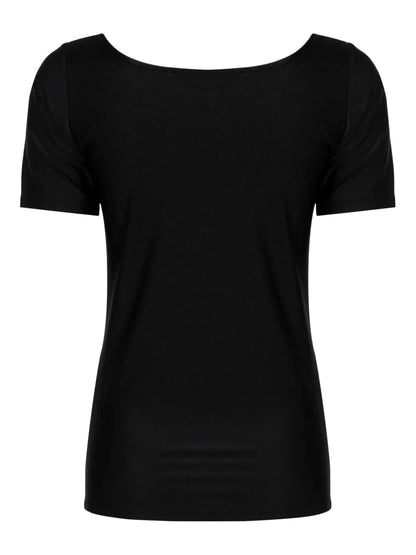 Logo-Embroidered Boat-Neck T-Shirt
