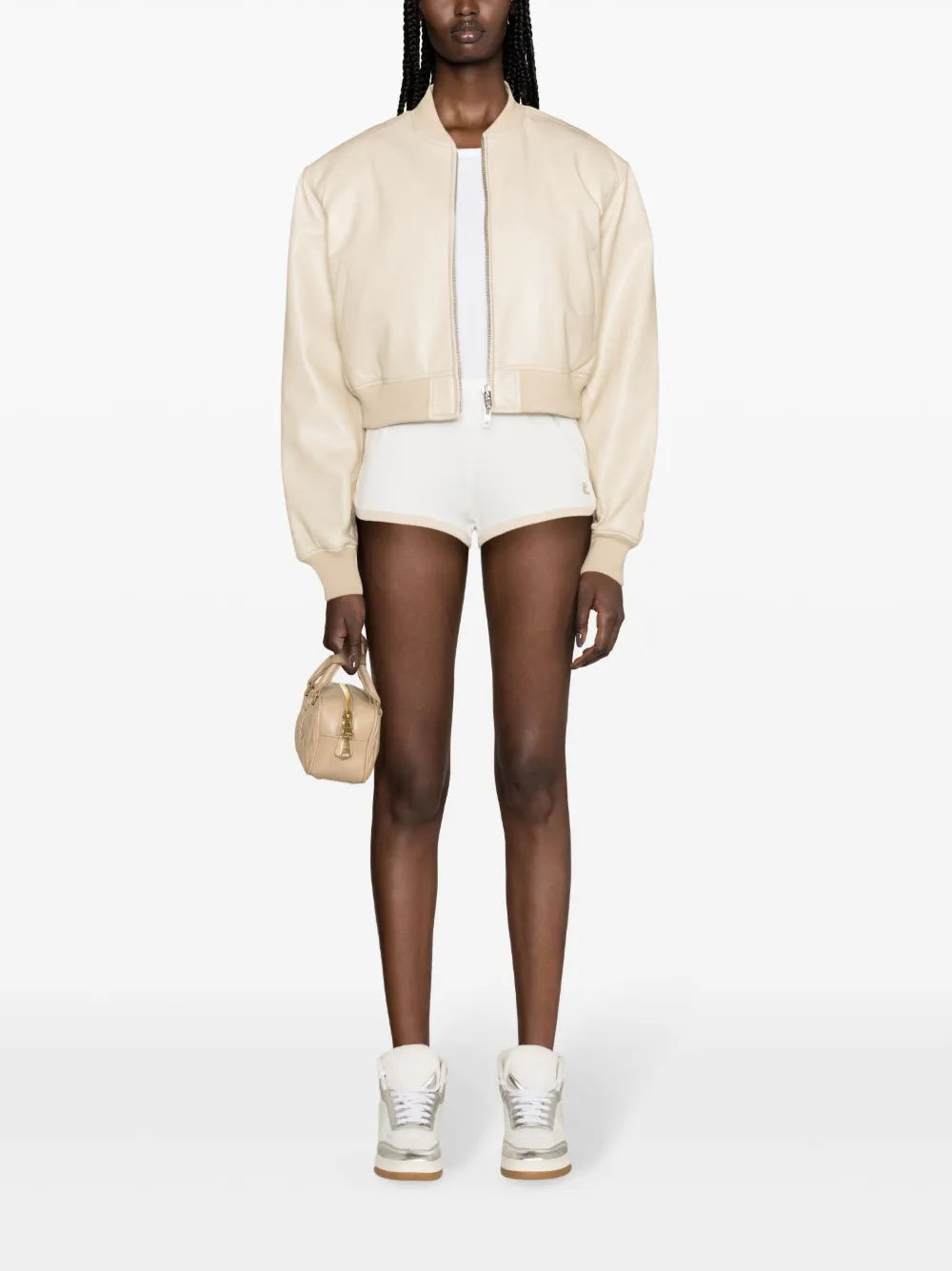 Logo-Patch Cotton Shorts