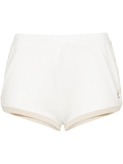 Logo-Patch Cotton Shorts
