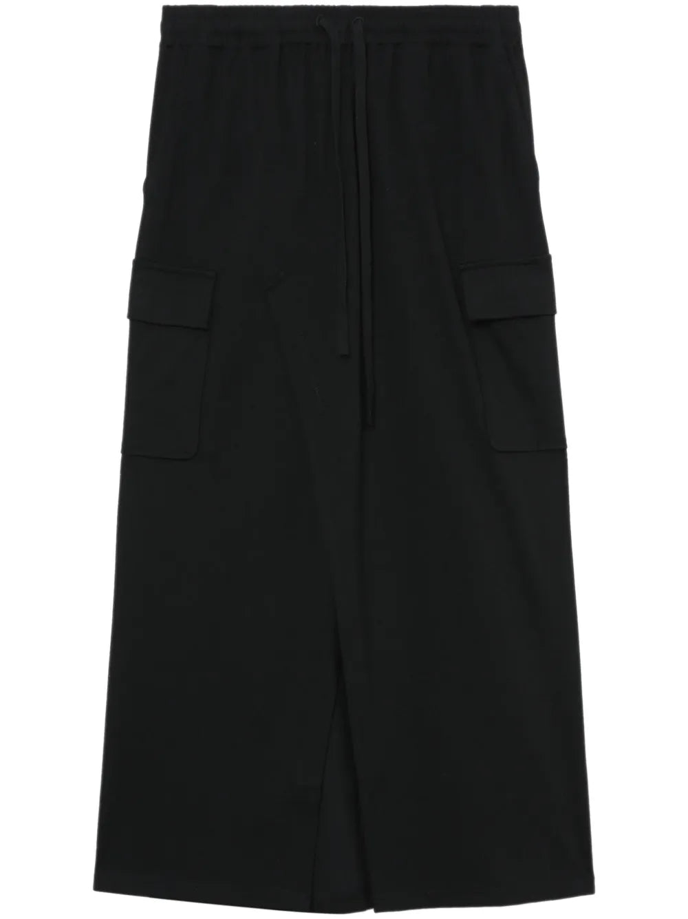 Elasticated-Waist Midi Skirt