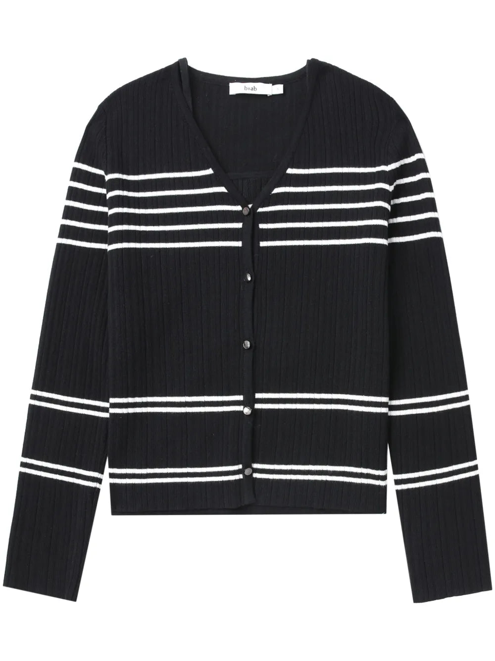 V-Neck Striped Cardigan