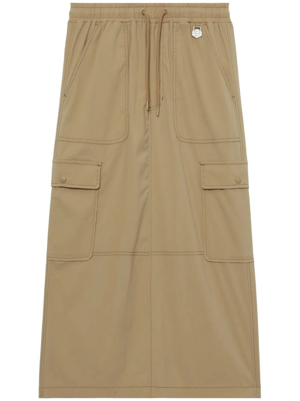 Cargo-Pocket Midi Skirt