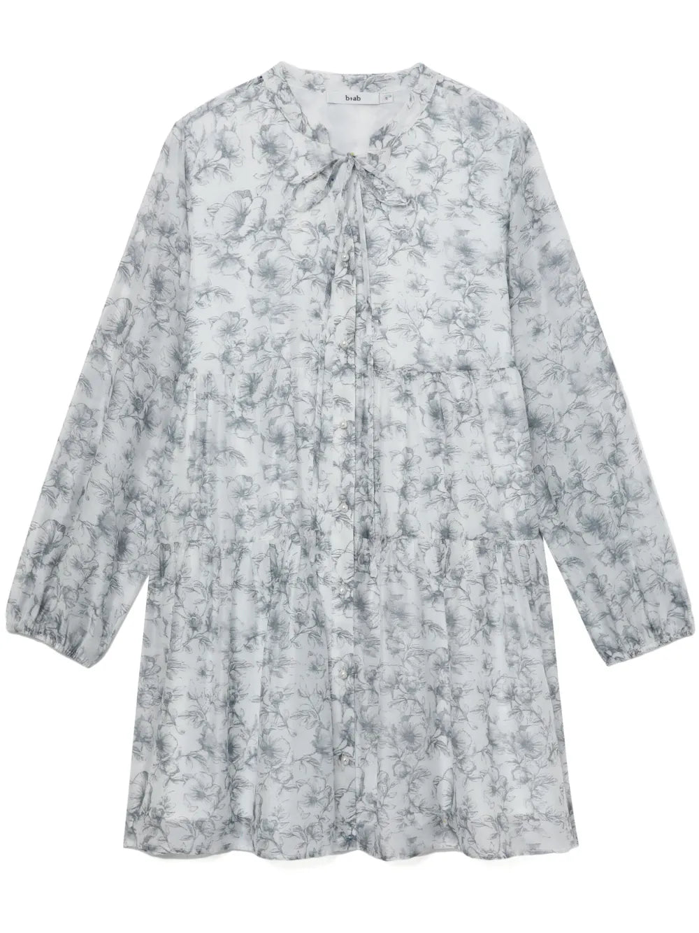Floral-Print Tiered Dress