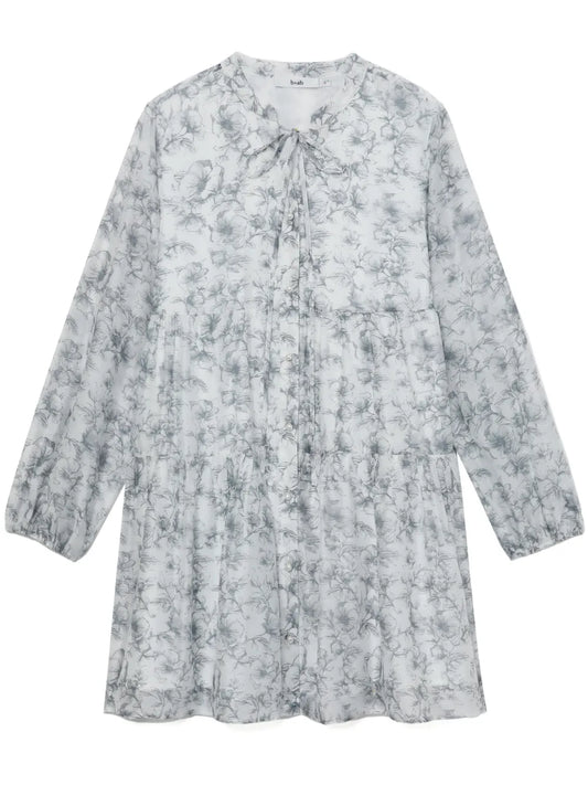 Floral-Print Tiered Dress
