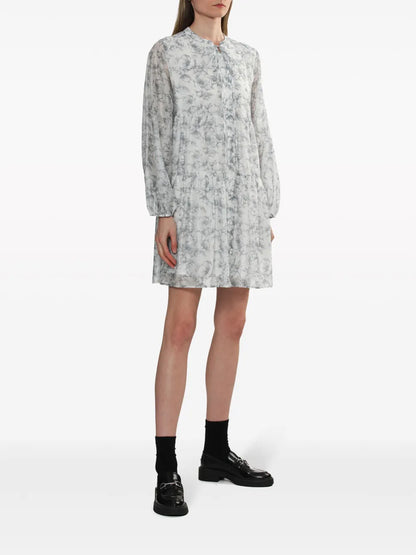 Floral-Print Tiered Dress
