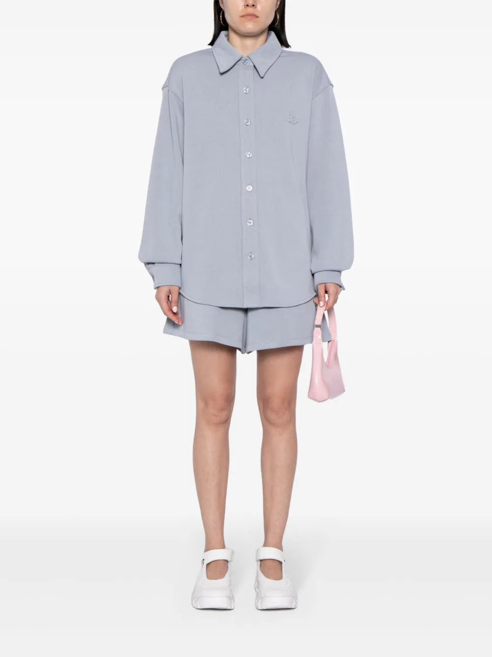 Logo-Embroidered Short Set