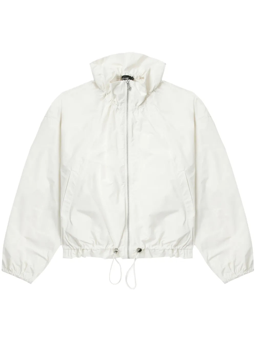 Drop-Shoulder High-Neck Jacket