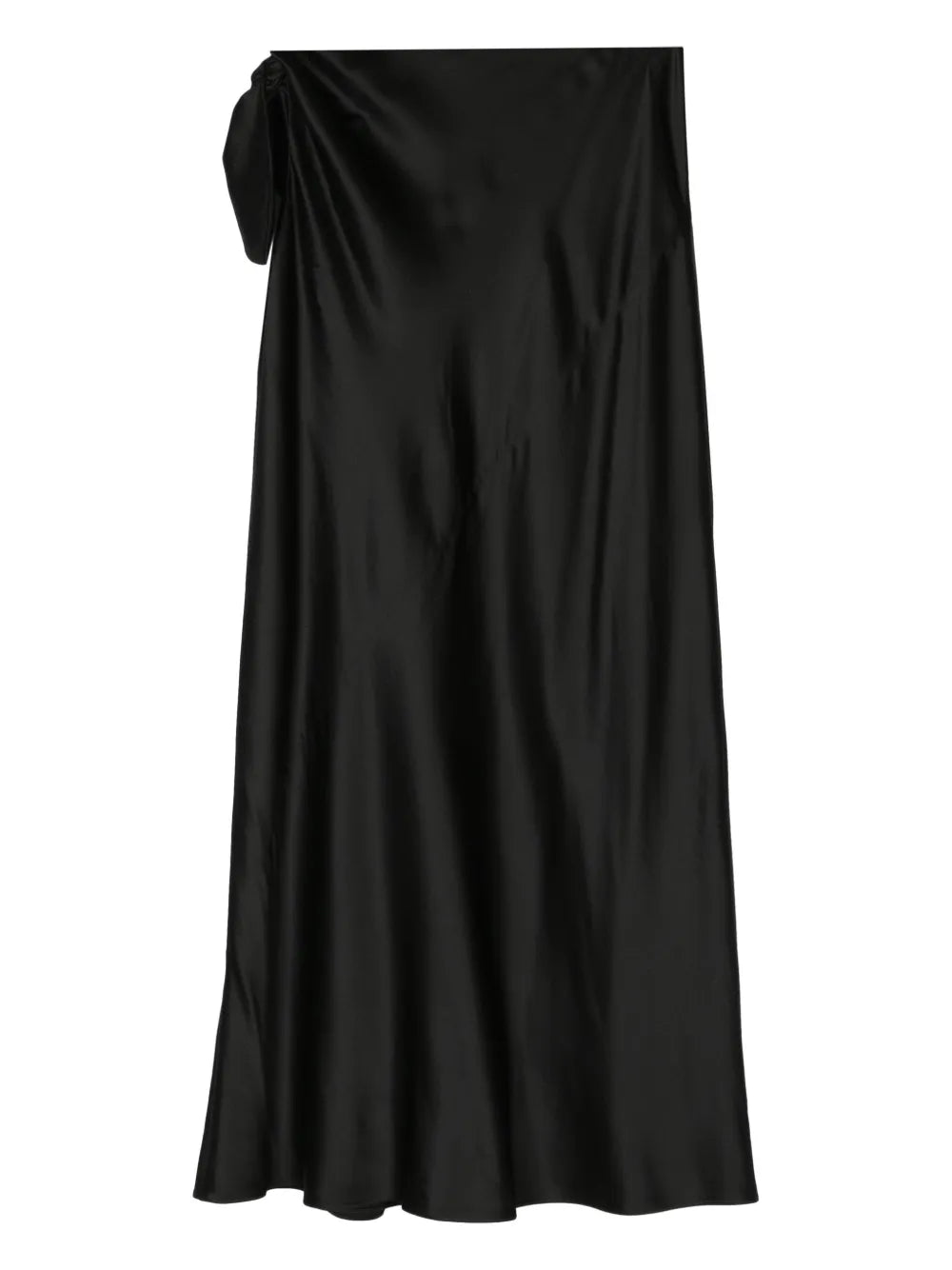 Tie-Detail Silk Maxi Skirt